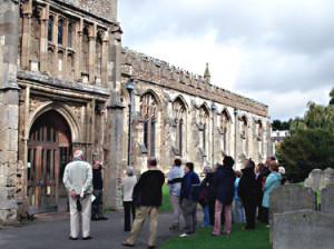 Members on the archaeology walk