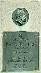 The Reginald Hine memorial